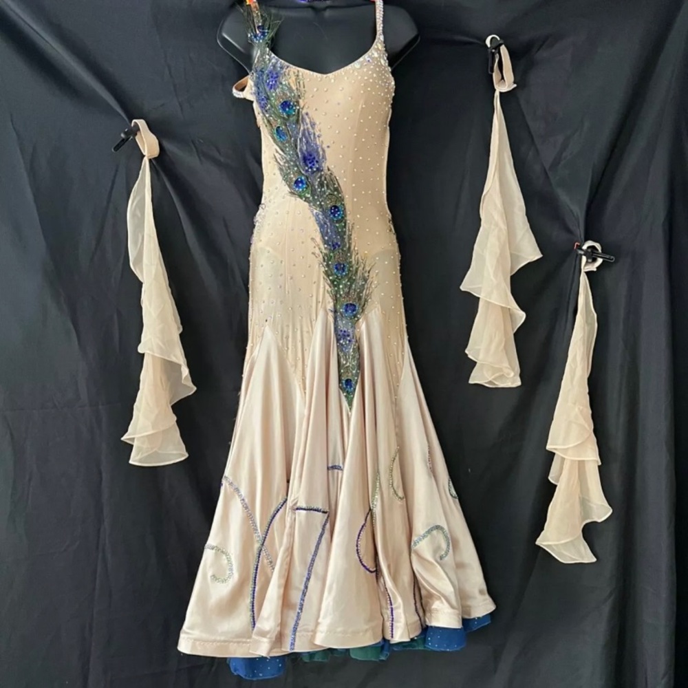 Peacock Ballroom Dance Dress